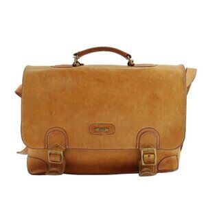 CREE 3WAY bag Business bag Shoulder Bag Backpack yellow leather unisex
